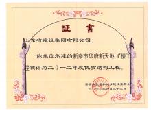 新泰華府4#優(yōu)質(zhì)結(jié)構工程